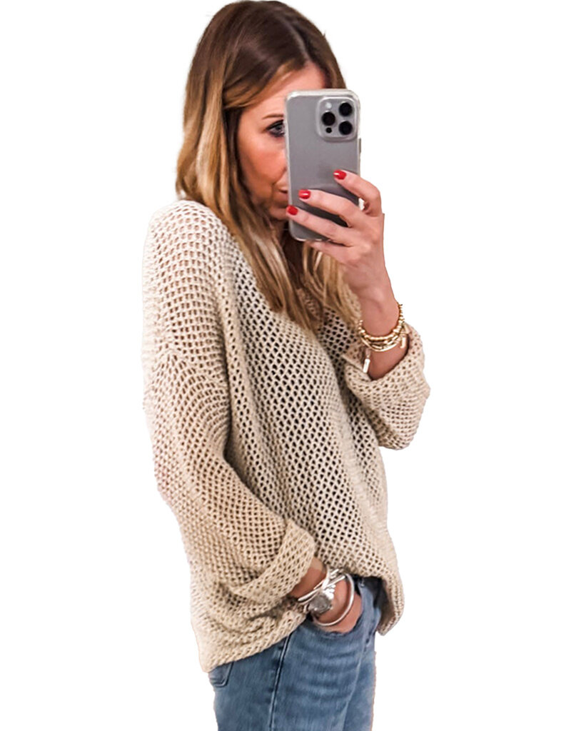 MR Clothing Women Hollow Sweater