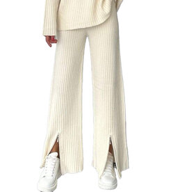 MR Clothing Women Ribbed Split Pant