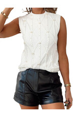 MR Clothing Women Pearl Cable Vest