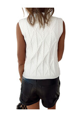 MR Clothing Women Pearl Cable Vest