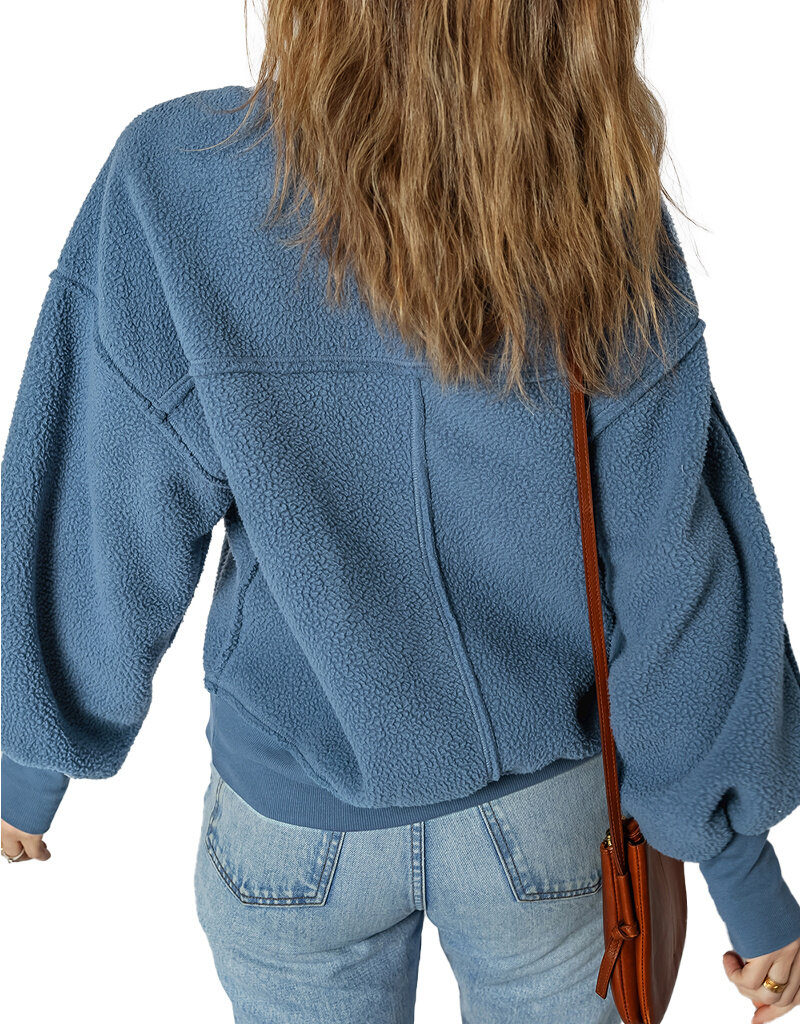 MR Clothing Women Raw Gem Crew Sweater