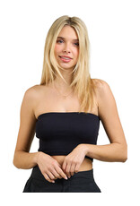 MR Clothing Women Rib Tube Top MR Clothing Women Rib Tube Top