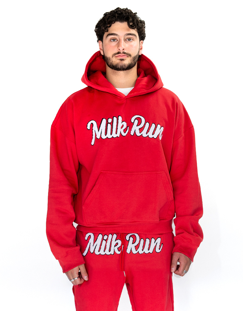 MR Clothing Men Chenille V2 Crop Box Hoodie