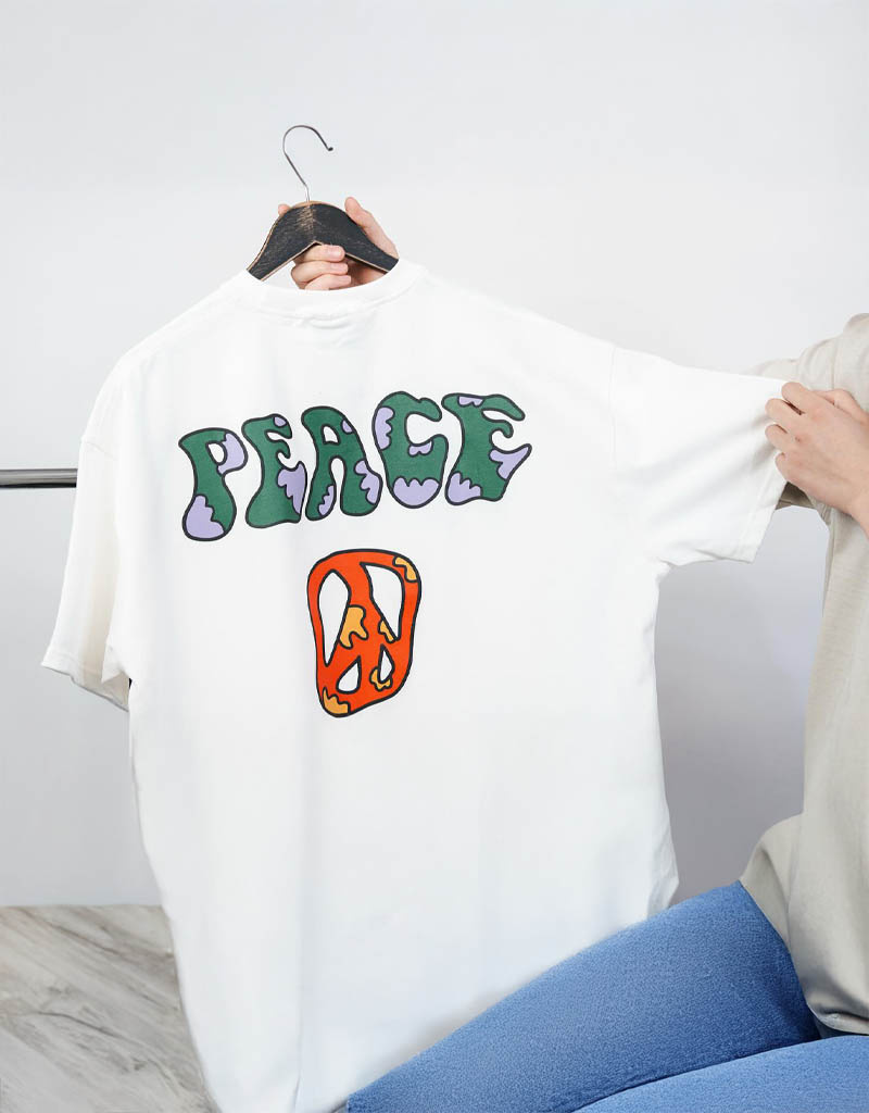 MR Clothing Men Peace Box Tee