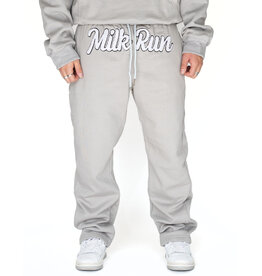 MR Clothing Men Chenille Applique Straight Leg Sweat Pant