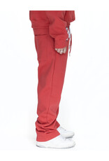 MR Clothing Men Chenille Applique Straight Leg Sweat Pant
