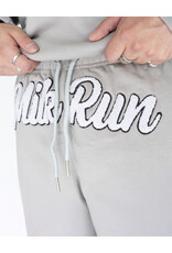 MR Clothing Men Chenille Applique Straight Leg Sweat Pant