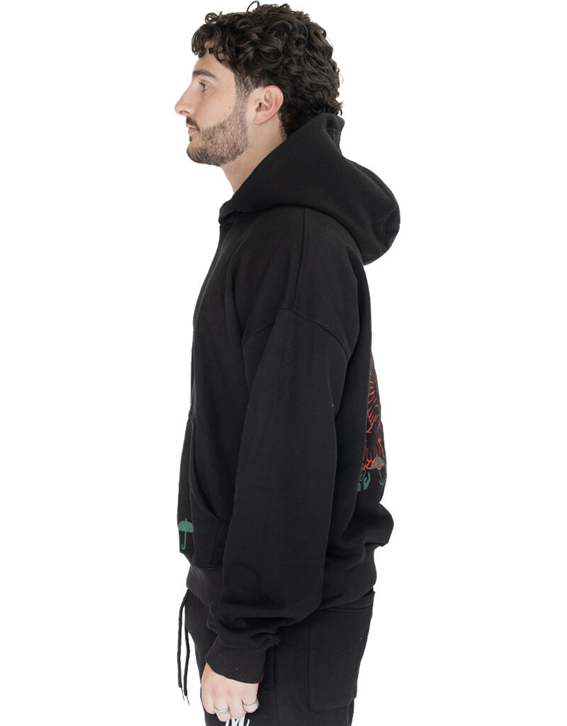 MR Clothing Men Silk Dove Box Crop Hoodie