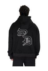 MR Clothing Men Silk Dove Font Box Crop Zip Hoodie