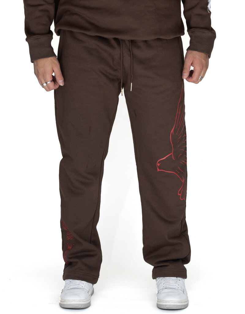 MR Clothing Men Silk Dove Wide Leg Sweat Pant