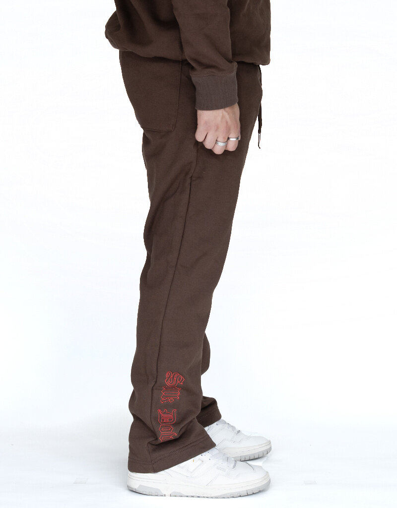 MR Clothing Men Silk Dove Wide Leg Sweat Pant