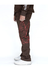 MR Clothing Men Silk Dove Wide Leg Sweat Pant