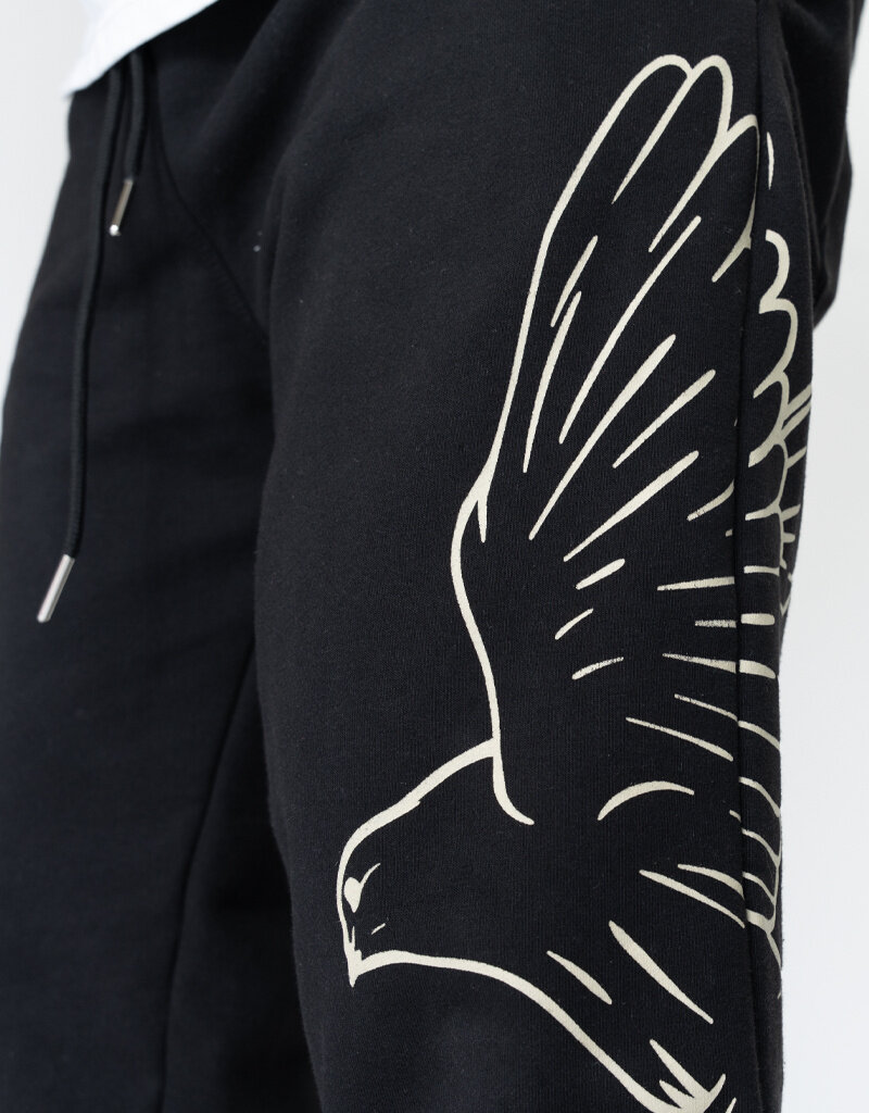 MR Clothing Men Silk Dove Wide Leg Sweat Pant