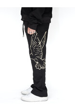 MR Clothing Men Silk Dove Wide Leg Sweat Pant