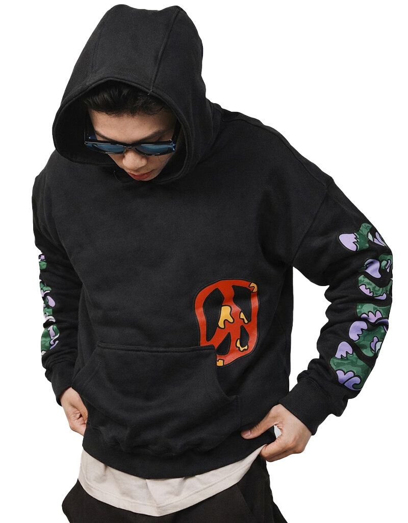 MR Clothing Men Peace Box Hoodie