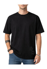 MR Clothing Men Silk Dove Rhinestone Tee