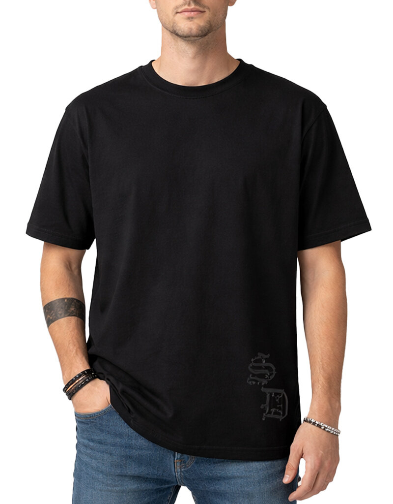 MR Clothing Men Silk Dove Rhinestone Tee