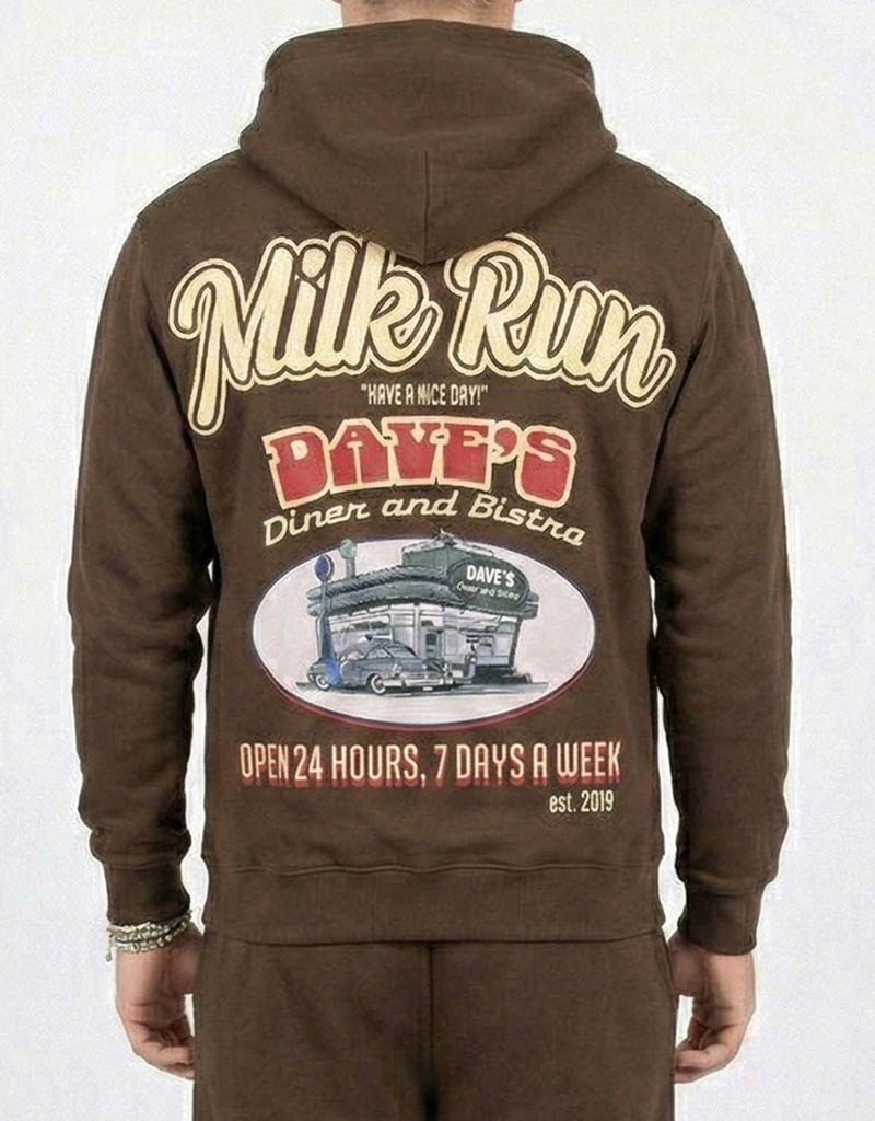 MR Clothing Men Daves Diner Classic Hoodie