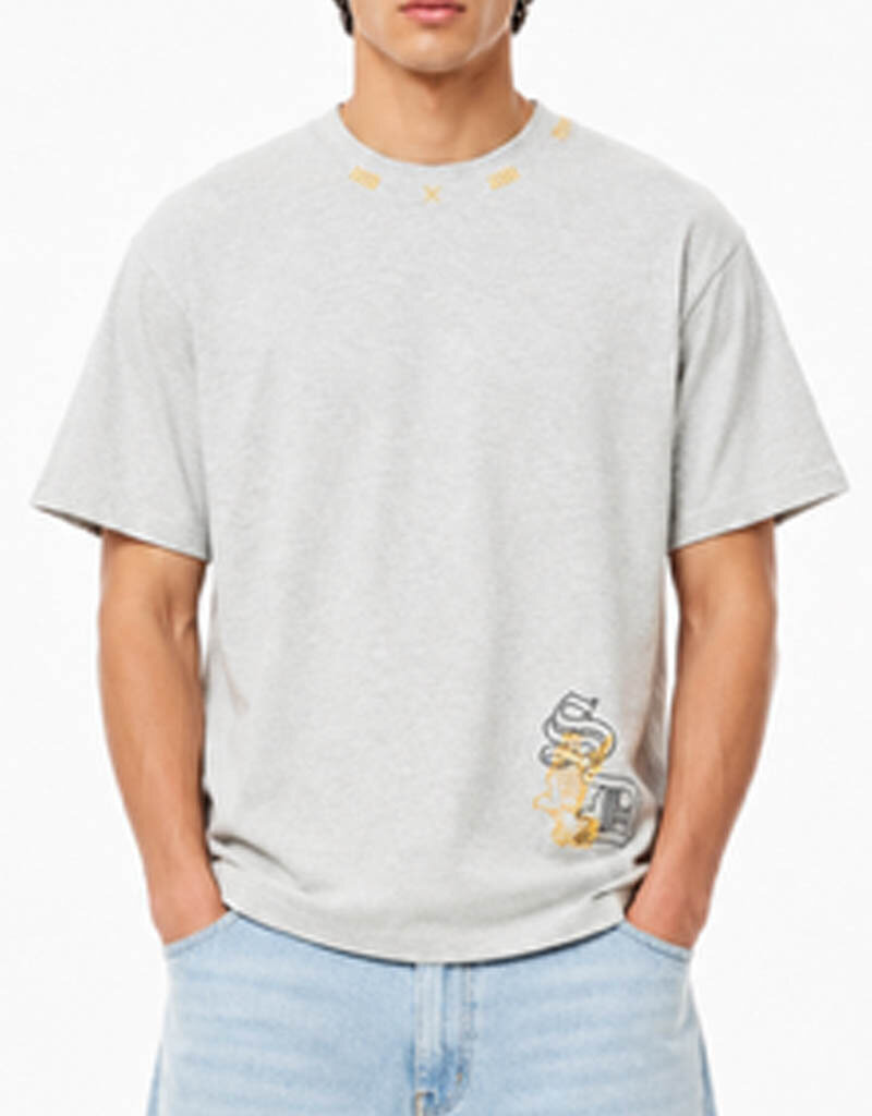 MR Clothing Men Silk Dove Angel Box Tee