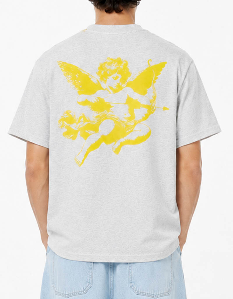 MR Clothing Men Silk Dove Angel Box Tee