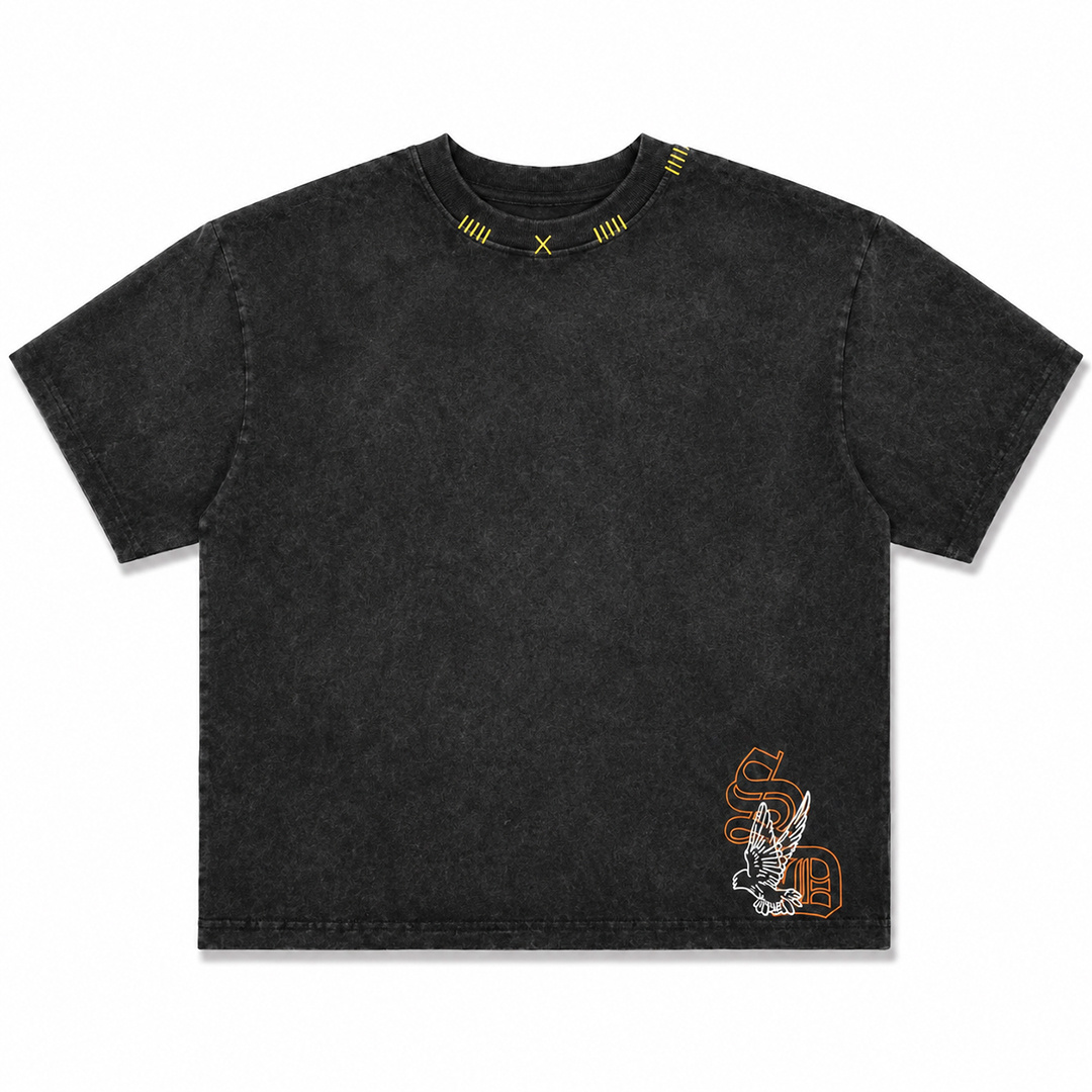 MR Clothing Men Silk Dove Angel Box Tee