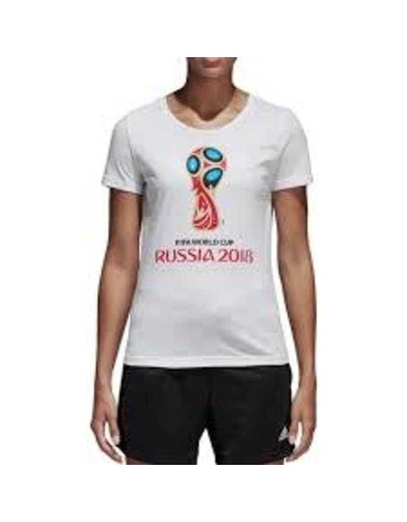 adidas adidas womens WORLD CUP T-SHIRT RUSSIA 2018 WHITE - Soccer Magic