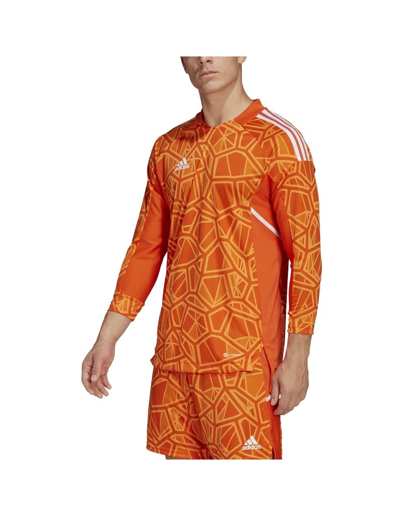 Adidas Condivo 22 Goalkeeper Long Sleeve Jersey - Orange, M