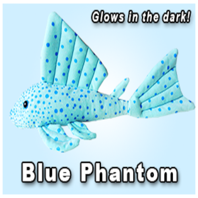 Green Pleco 12" Blue Phantom Pleco Plushie