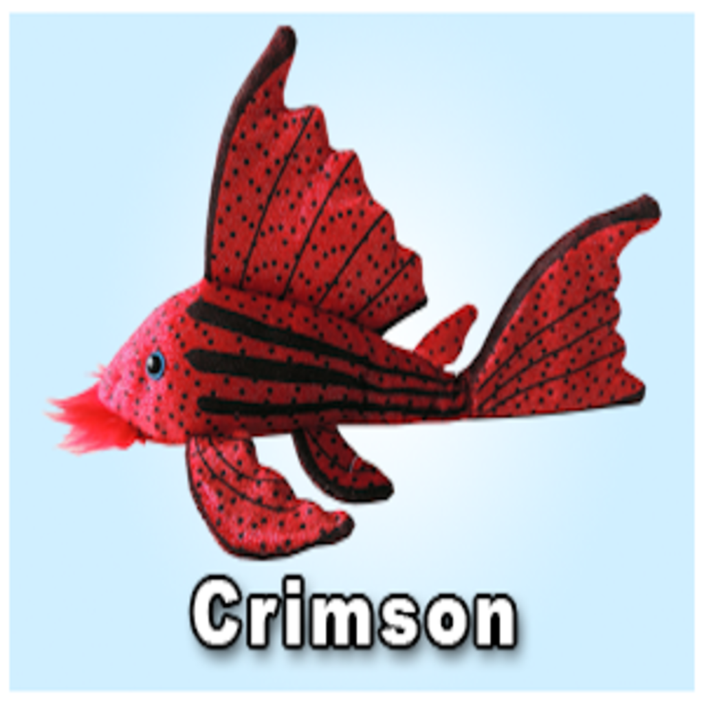 Green Pleco 12" Crimson Pleco Plushie