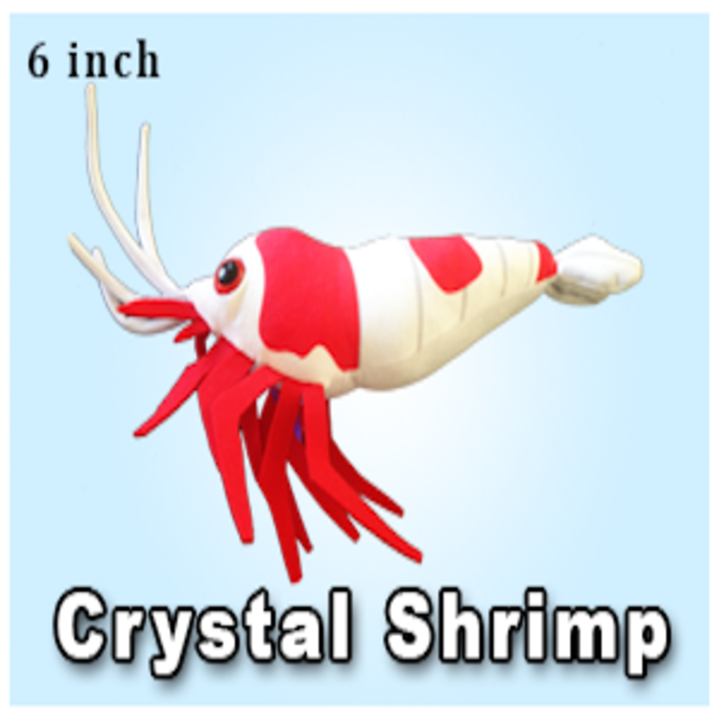 Green Pleco 6" Crystal Shrimp Plushie