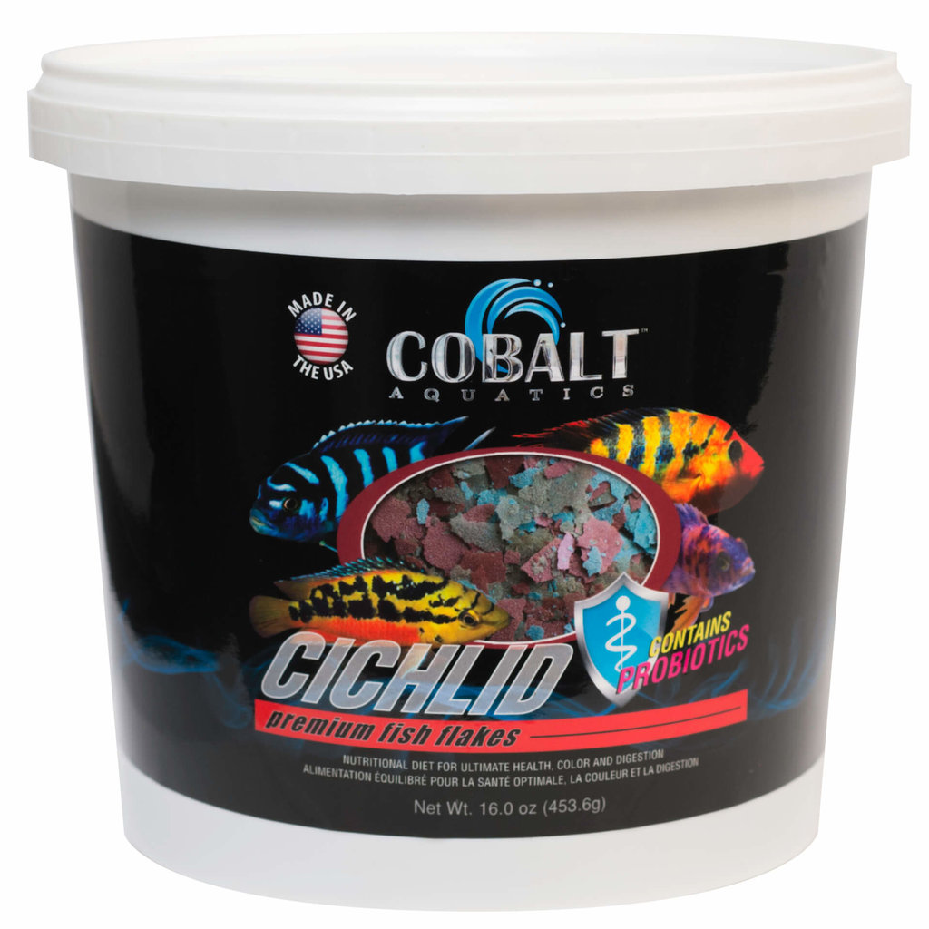 Cobalt Aquatics Cobalt Cichlid Flake Mini Tub 16oz