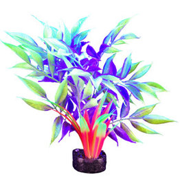 Hagen Products iGlo Plant Yellow/Purple - Wide Leaf Bamboo 12.5"