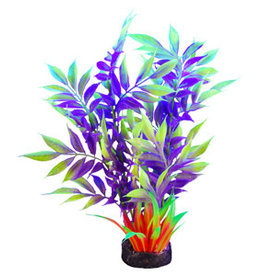 Hagen Products iGlo Plant Yellow/Purple - Wide Leaf Bamboo 7.5"