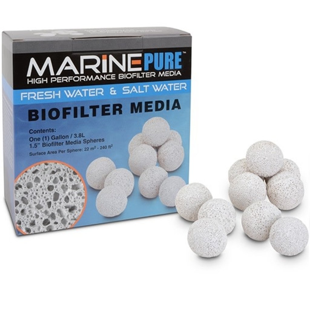 CerMedia LLC MarinePure BioFilter Media – Spheres 1 Gallon
