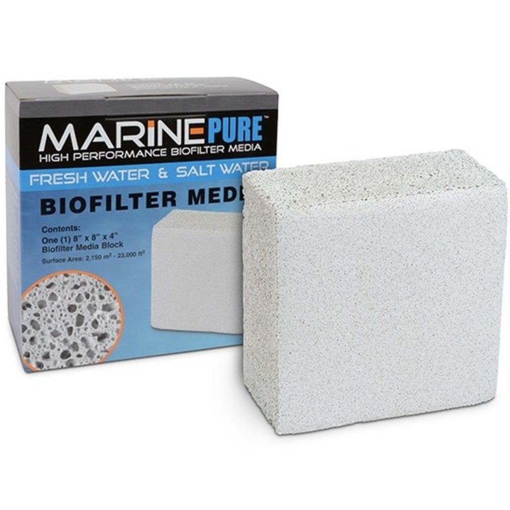 CerMedia LLC MarinePure BioFilter Media – Block 8x8x4