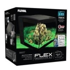 Hagen Products Fluval Flex Aquarium Kit 15 G – Black
