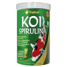 Tropical Koi Pellet Size M with Spirulina tin 1l / 350g (12.35 oz)