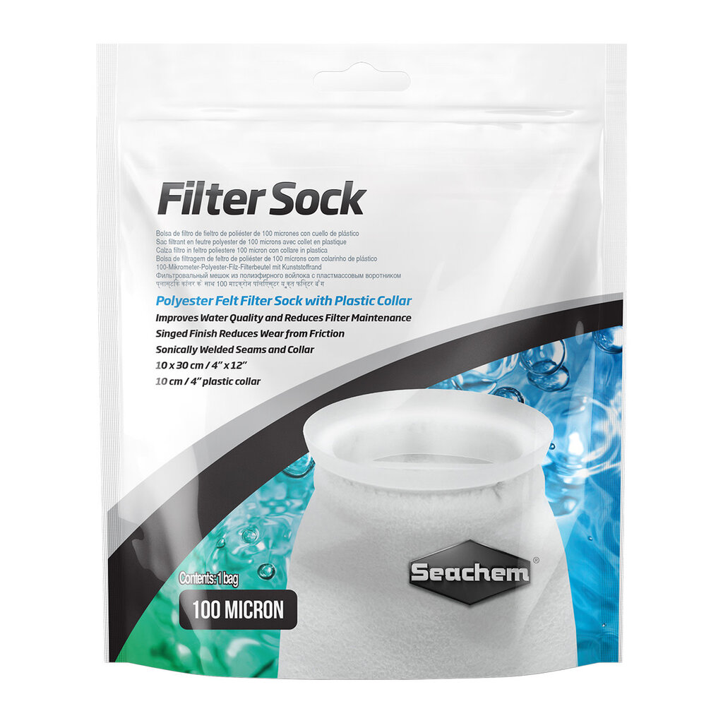 Seachem Seachem Felt Filter Sock 100 micron - 4x12in