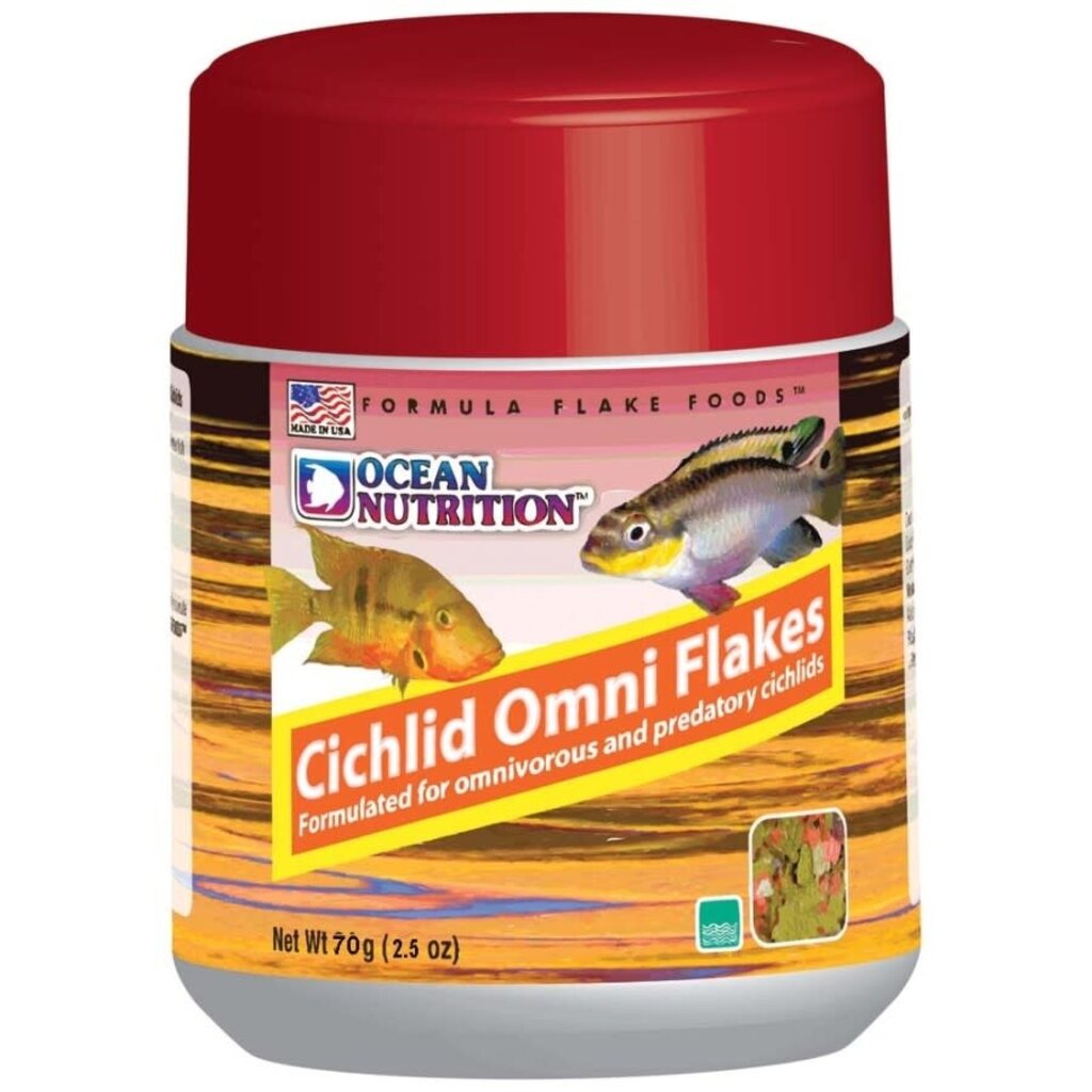 Ocean Nutrition Cichlid Omni Flakes 2.5oz
