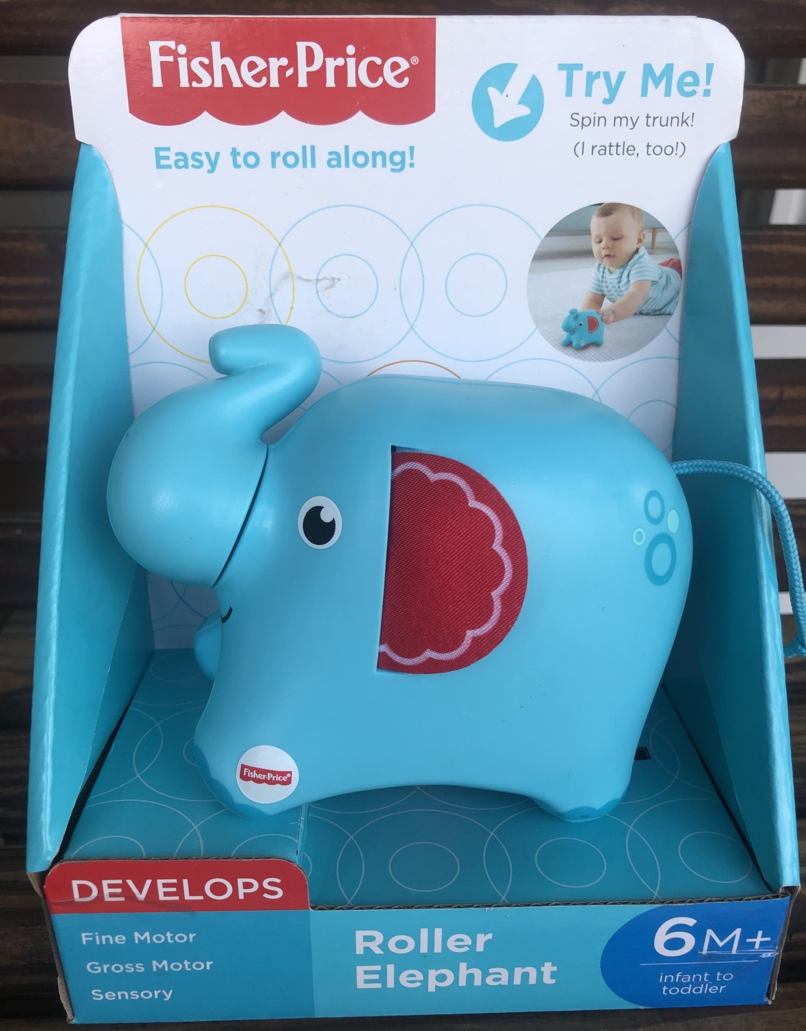 fisher price roller elephant