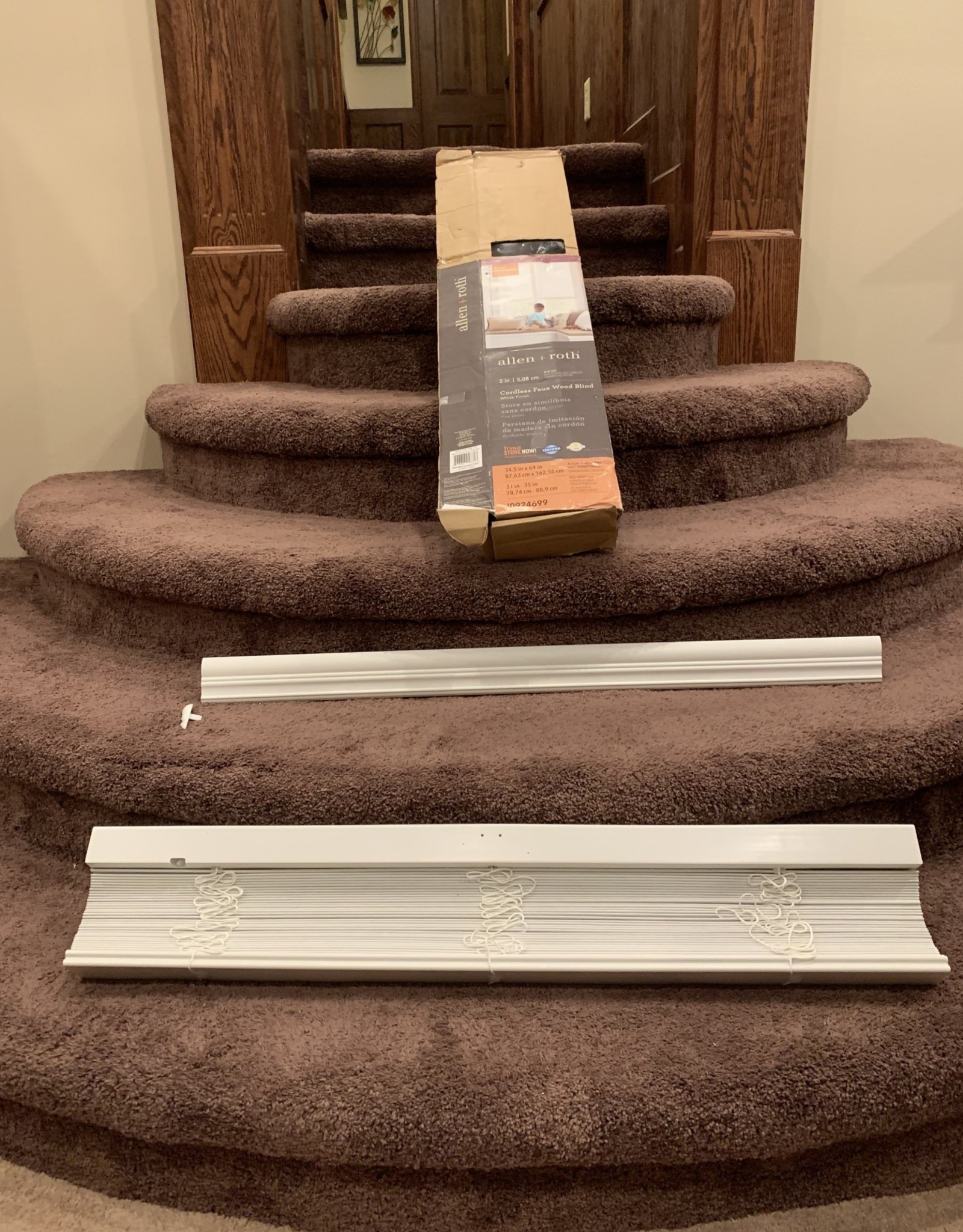 Allen Roth Allen Roth 2 In White Faux Wood Blinds Actual 34 5 In X 64 924699 D3 Surplus Outlet