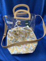 Wild Fable Wild Fable Two-Piece Purse, Textile Bag w Clear Cross-Body Purse