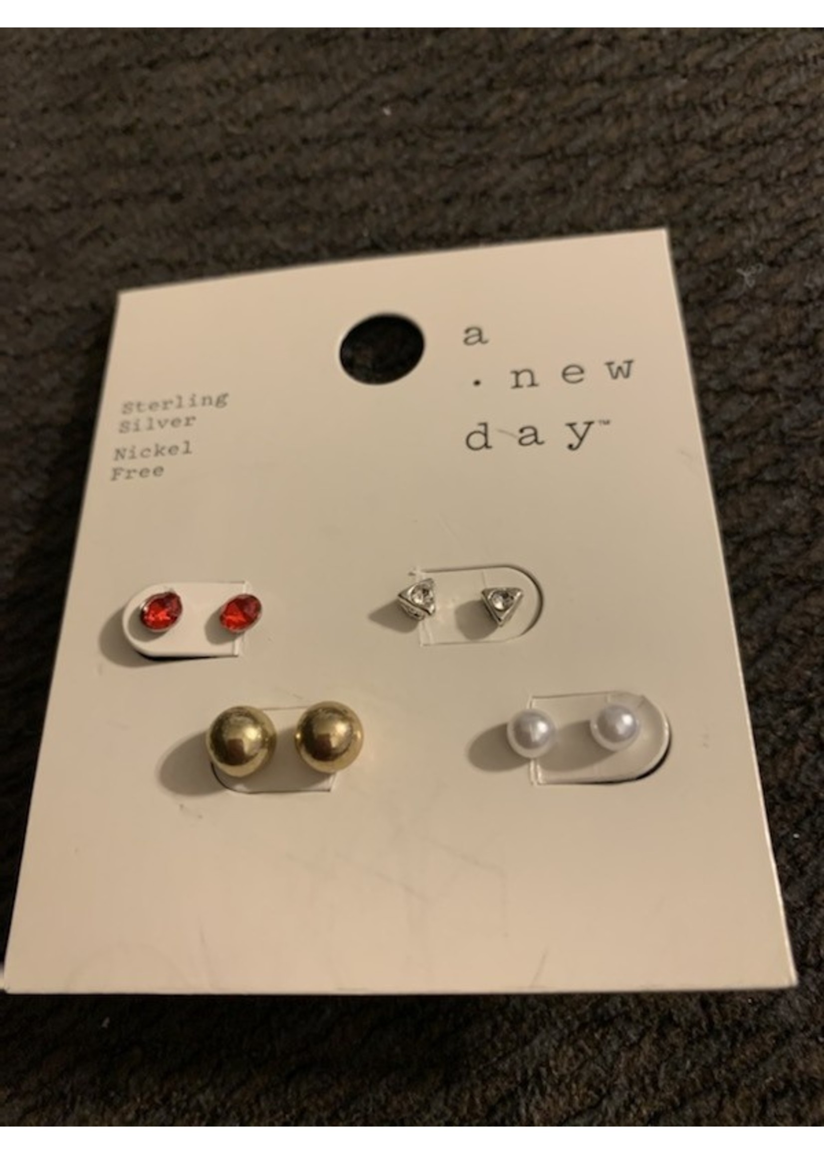 A New Day Stud Earring Set 4 Pair - A New Day