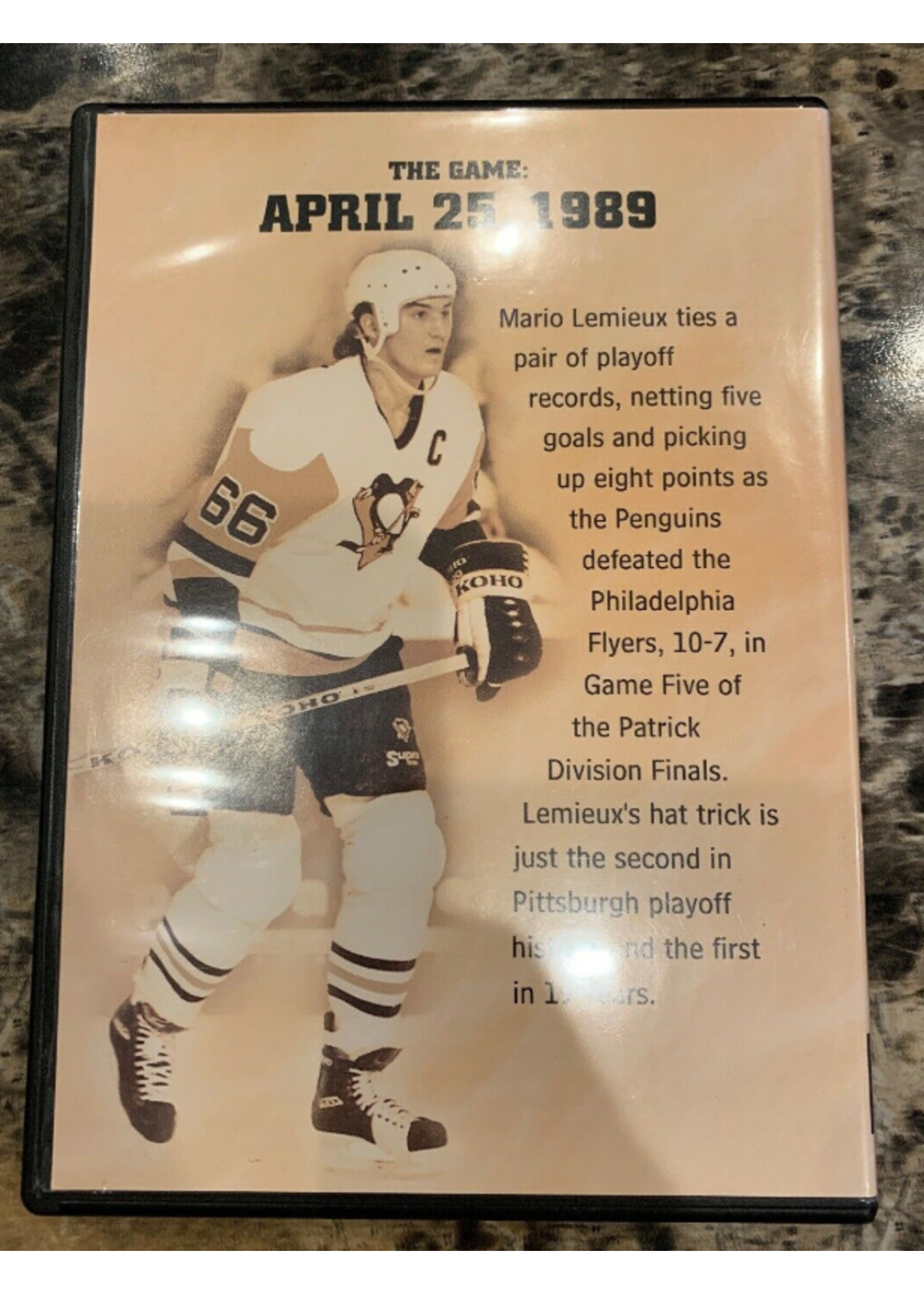 Pittsburgh Penguins  vs Philadelphia Flyers April 25, 1989