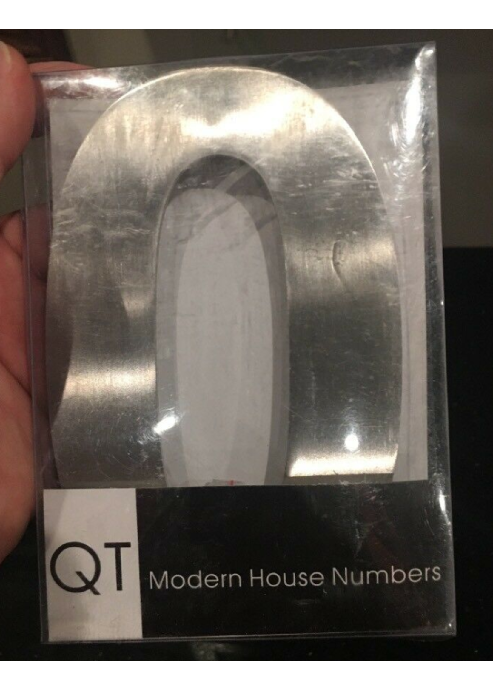 QT Home Decor QT Modern EXTRA LARGE House Number - 6 Inch - (Number 0 Zero)