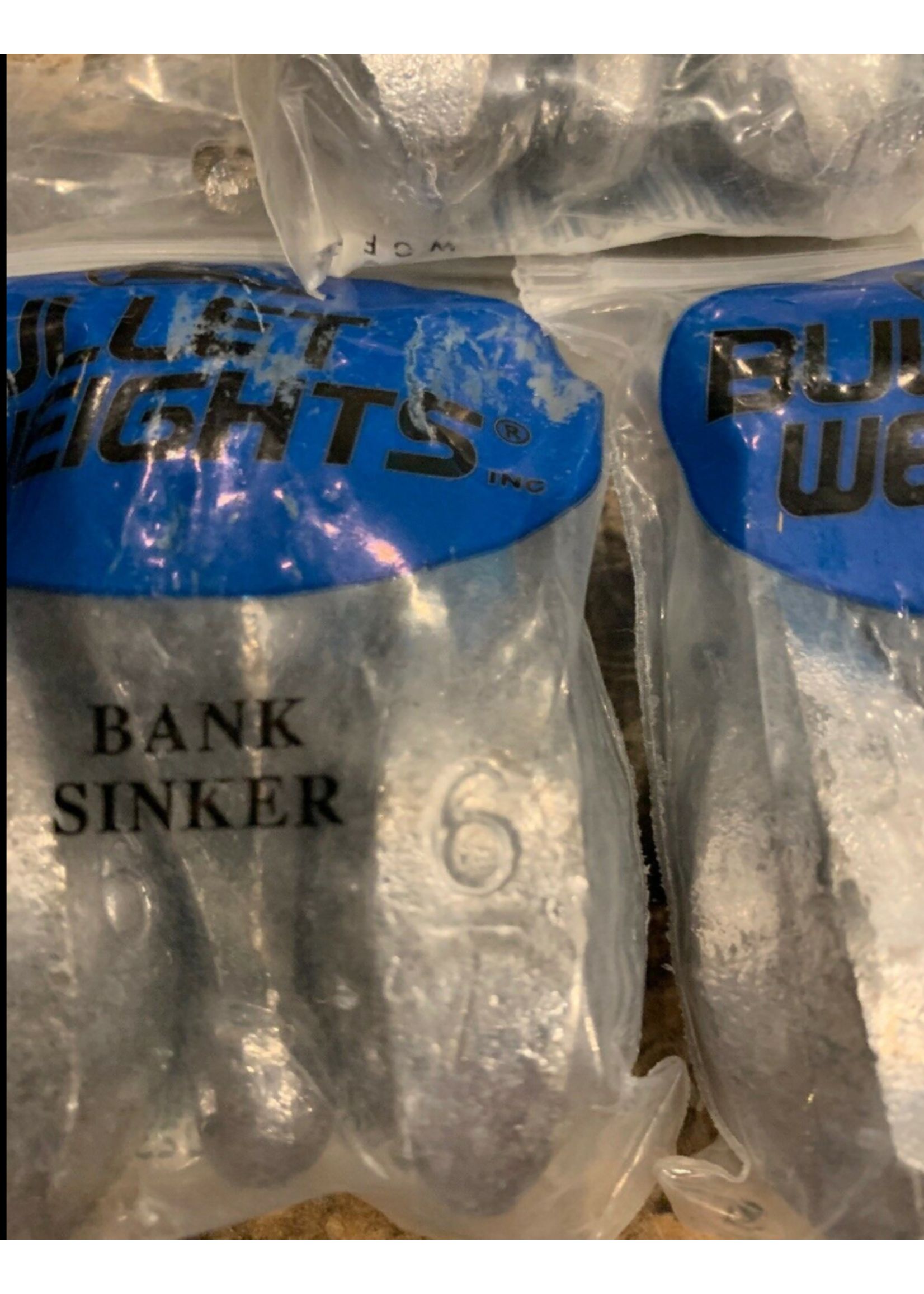 Bullet Weights Bullet Weights BL600-Bank Sinker 6oz 3 in Pack