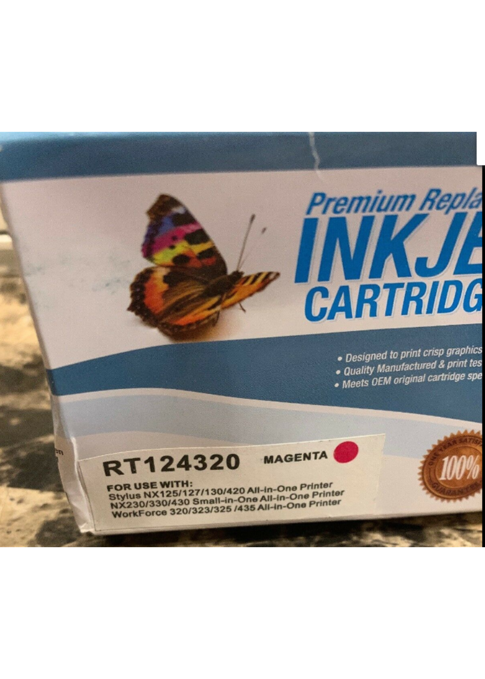 Unbranded/Generic Premium Replacement INK JET Cartridge Epson RT124320 Magenta