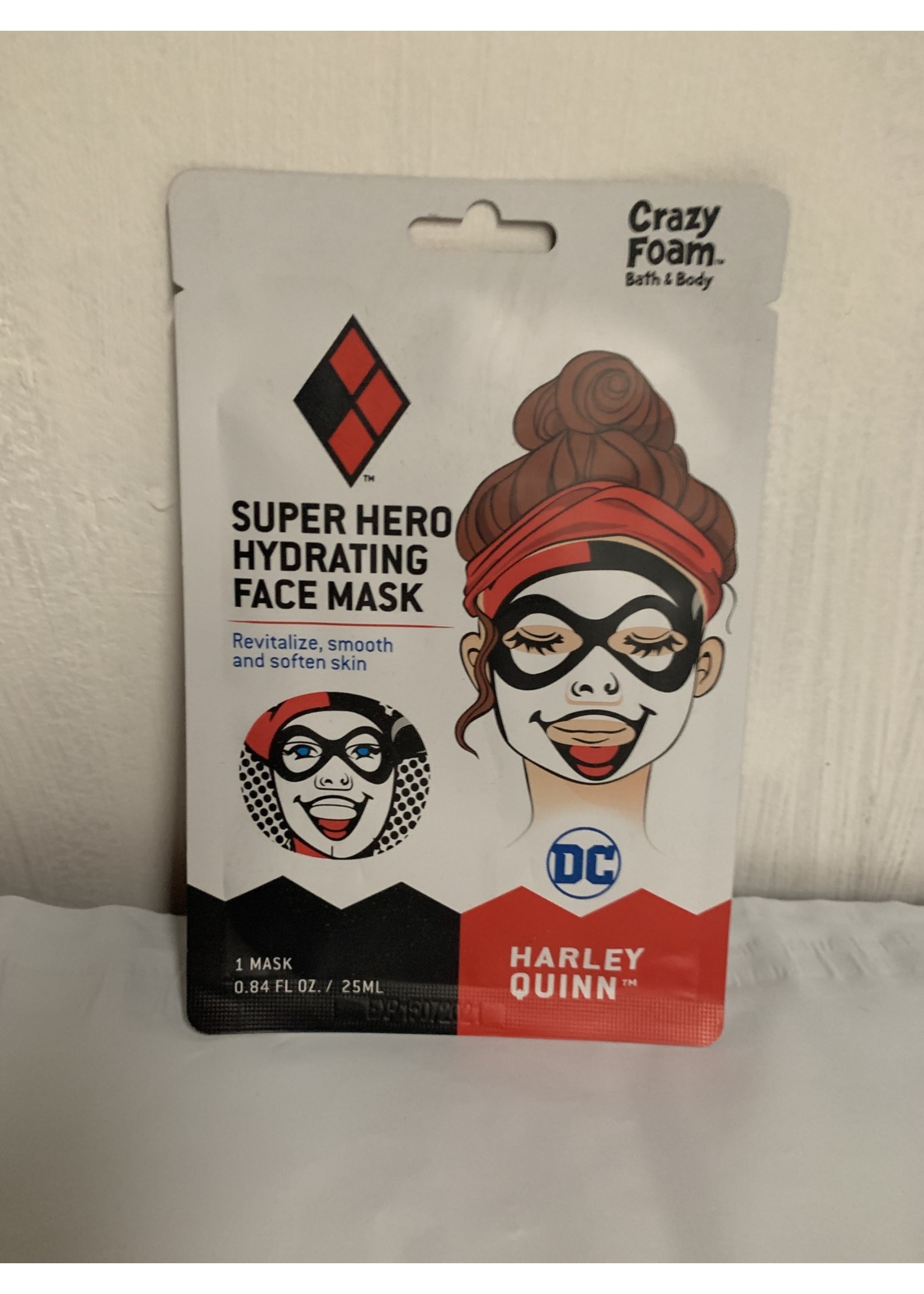 Super Hero Hydrating Face Mask, Revitalize Smooth and Soften Skin Harley Quinn