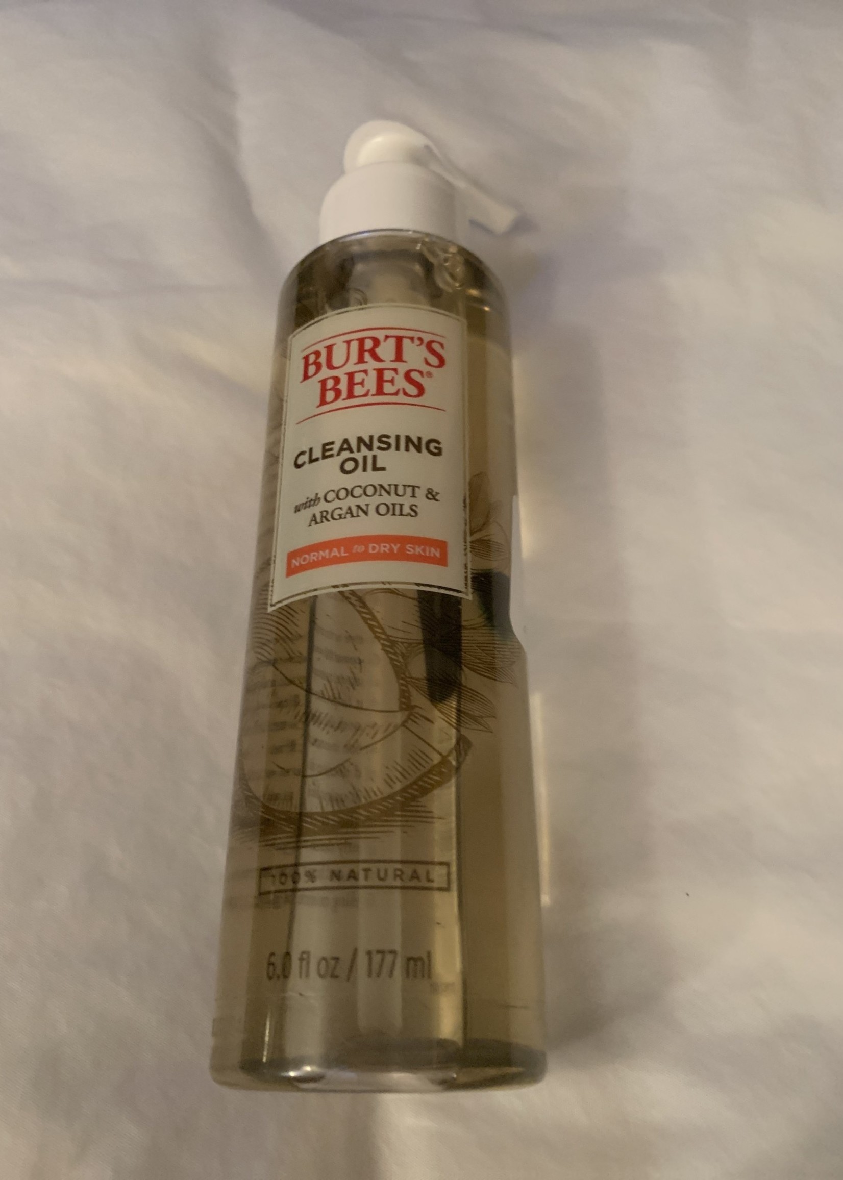 burt's bees cleansing oil with coconut & argan