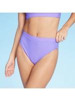 Women's High Leg High Waist Bikini Bottom - Xhilaration Lilac L